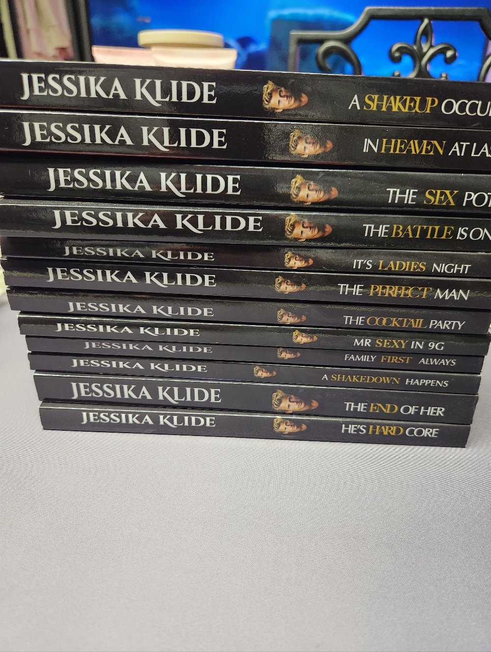 Jessika Klide Paperback Book Lot - Black Spines